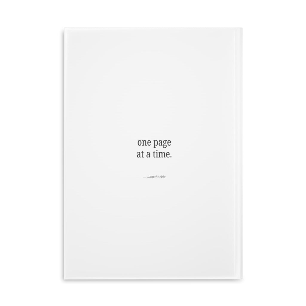 One Page At A Time — Hardcover Journal